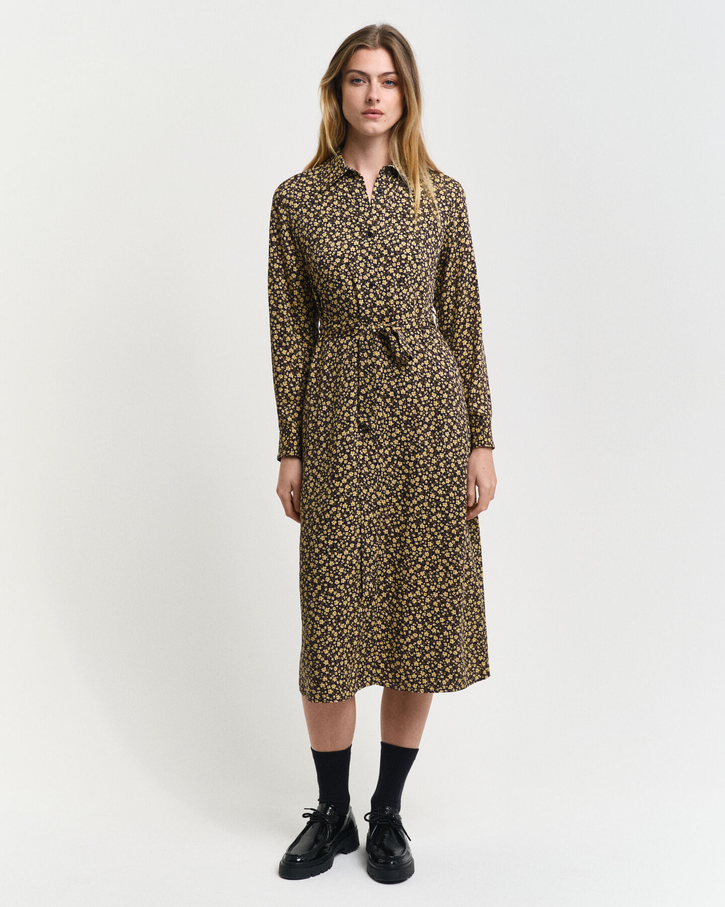 Floral Print Shirt Dress