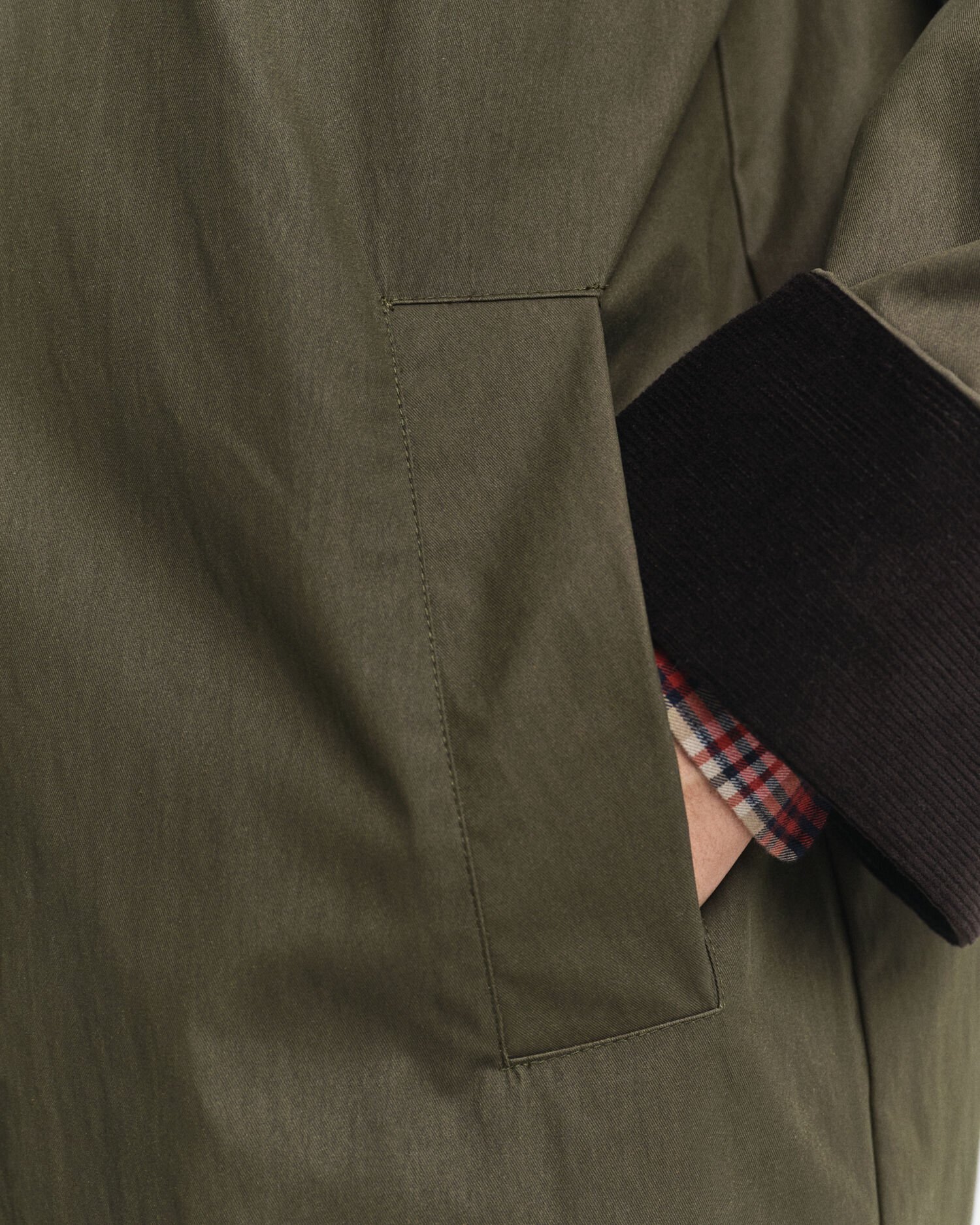 Car Coat i vaxad bomull