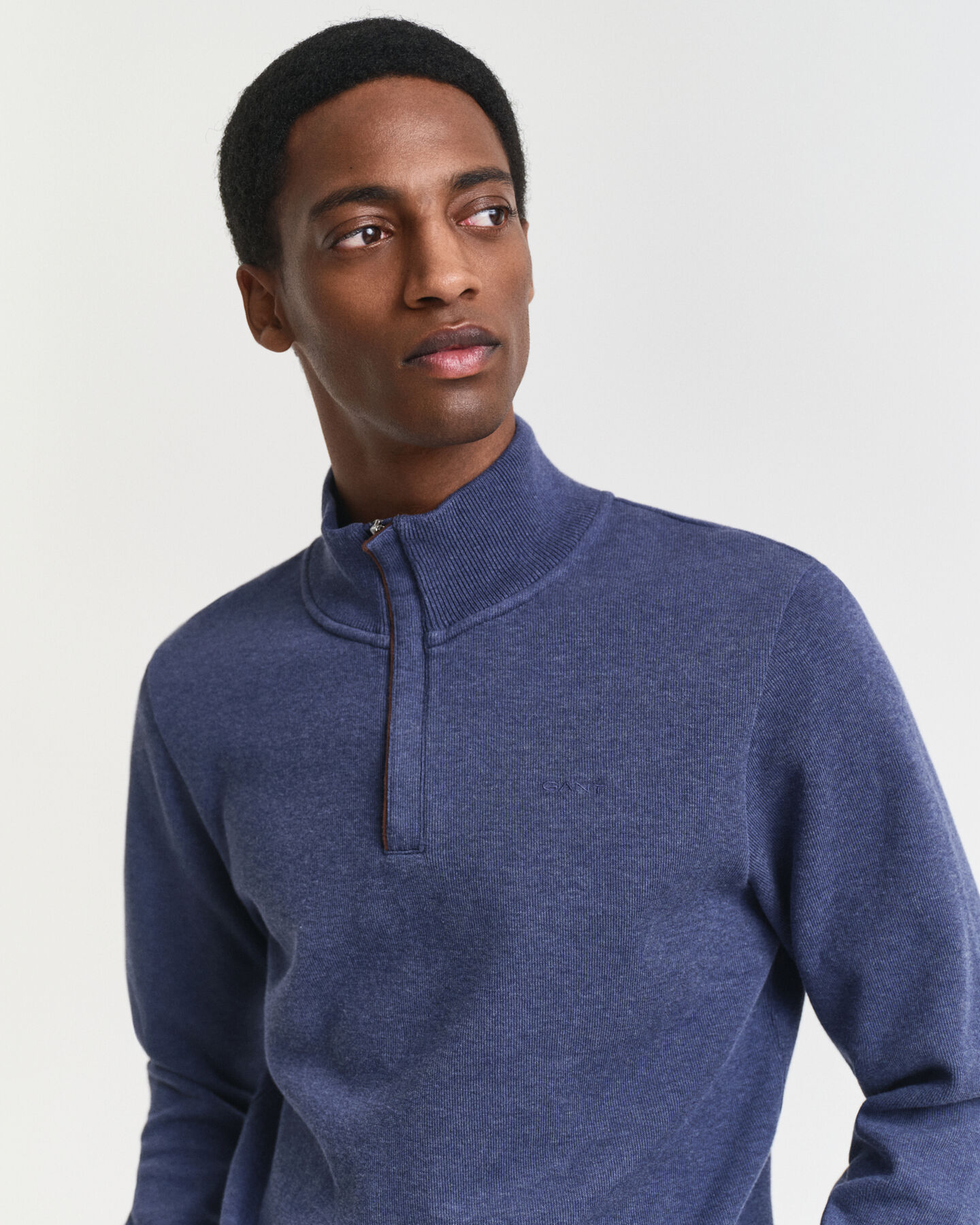 Sacker Rib sweatshirt med half-zip