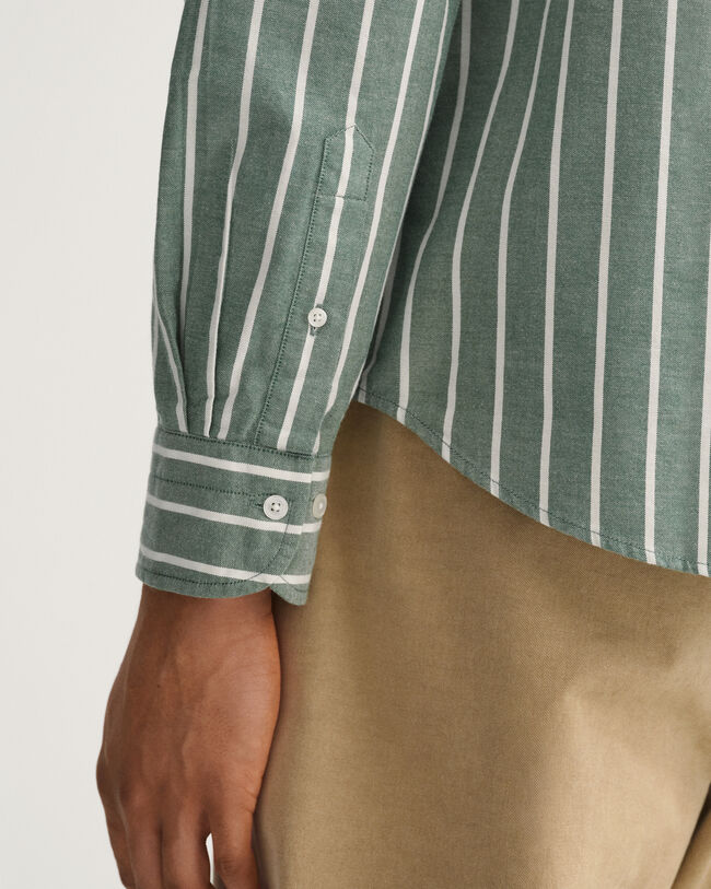 Regular fit bredrandig oxfordskjorta