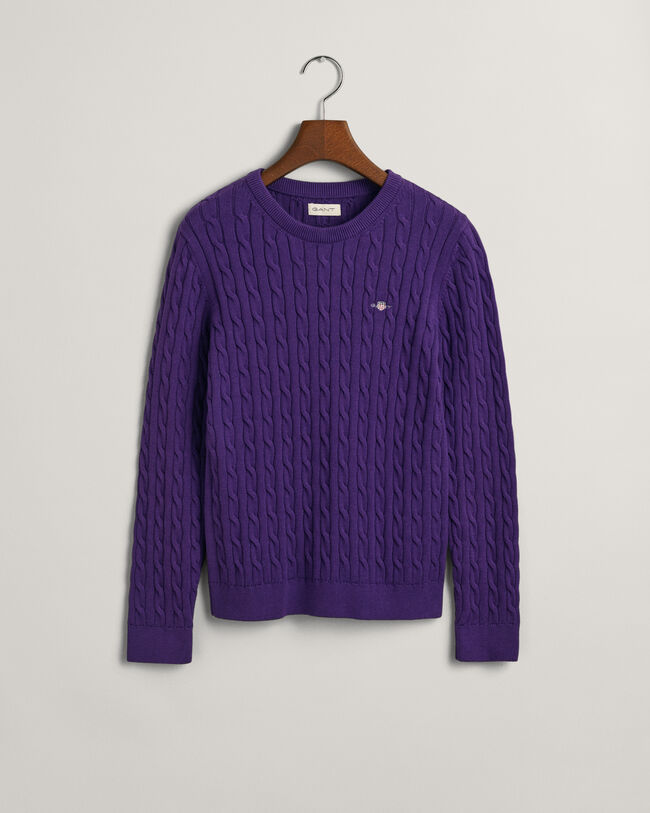 Teen Girls Shield kabelstickad bomullstr&ouml;ja