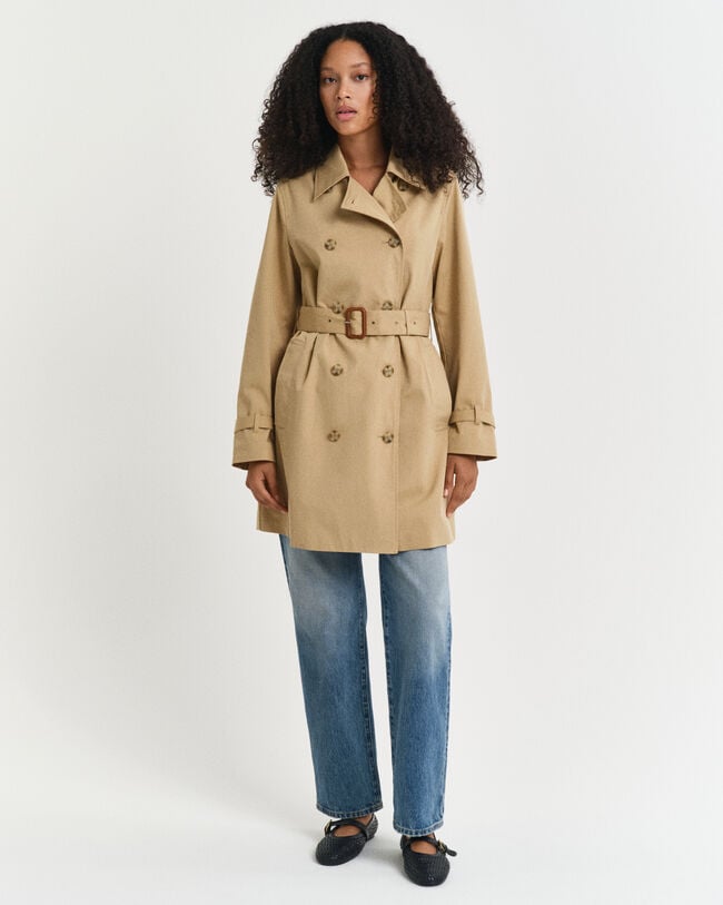 Trenchcoat i bomull