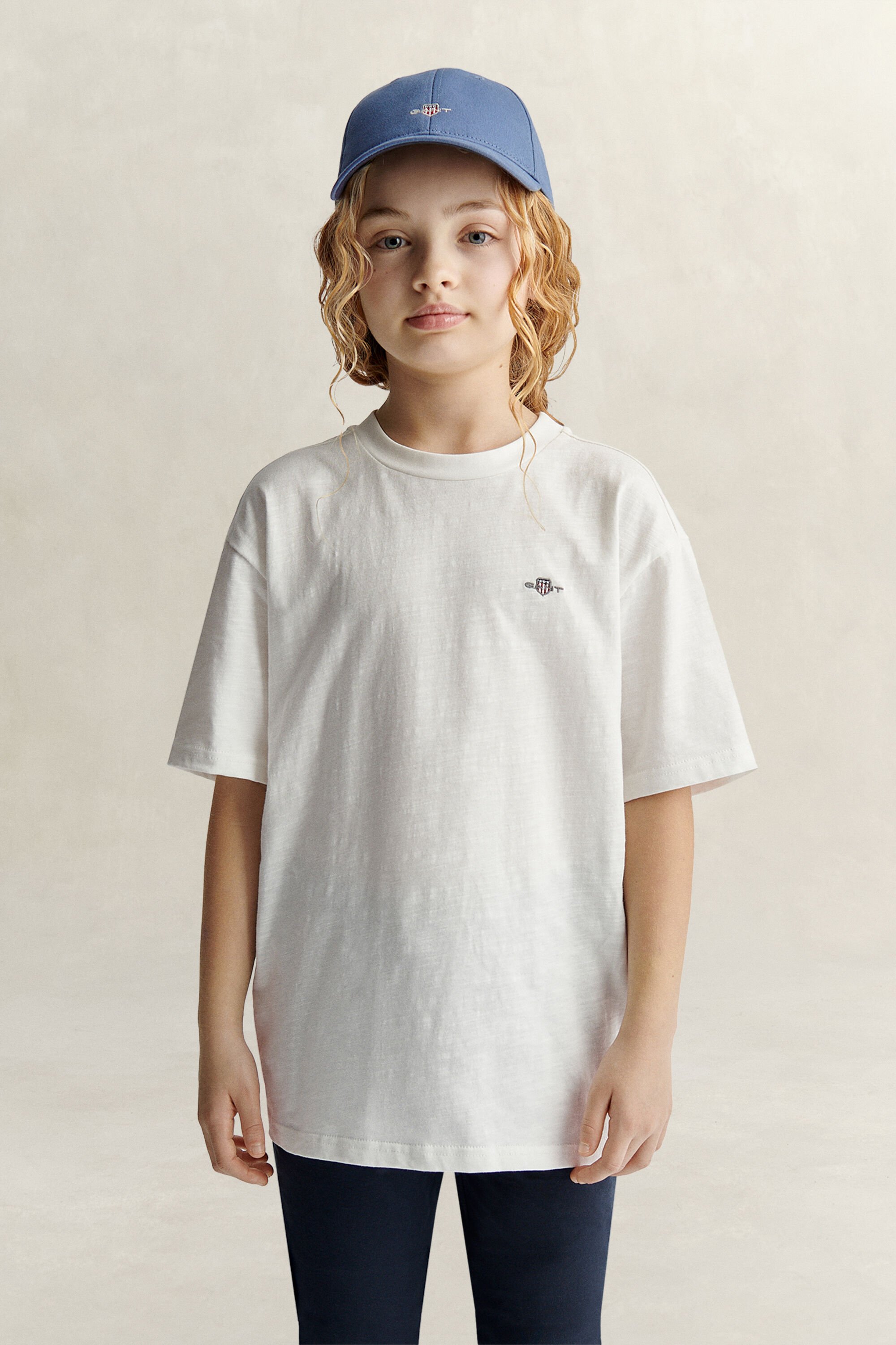 Teen Girls grovspunnen T-shirt