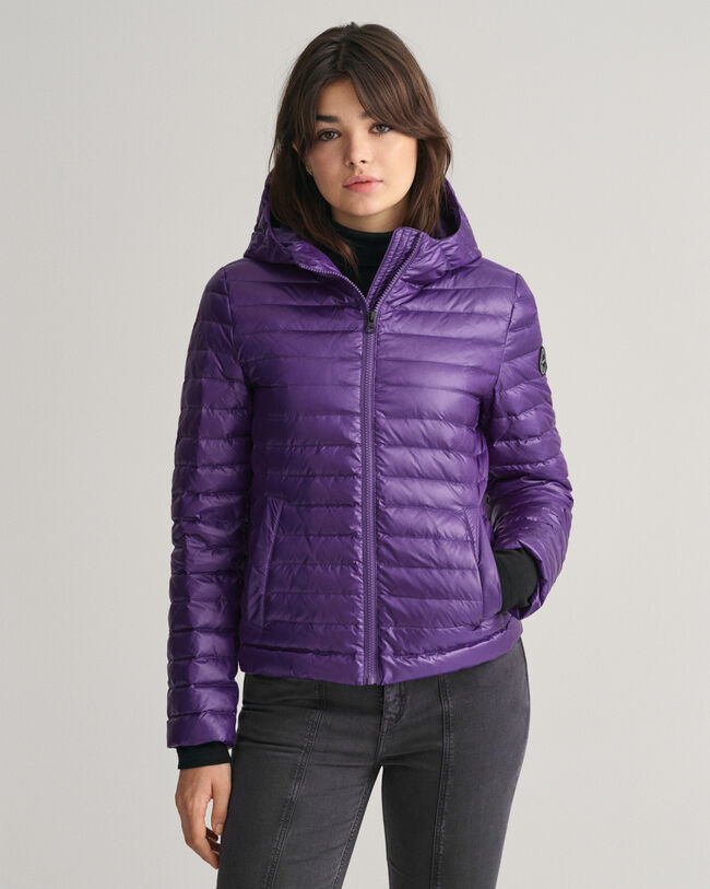 Teen Girls l&auml;tt vadderad dunjacka med glans