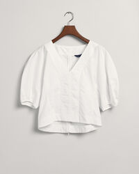 V-ringad topp med ballongärm