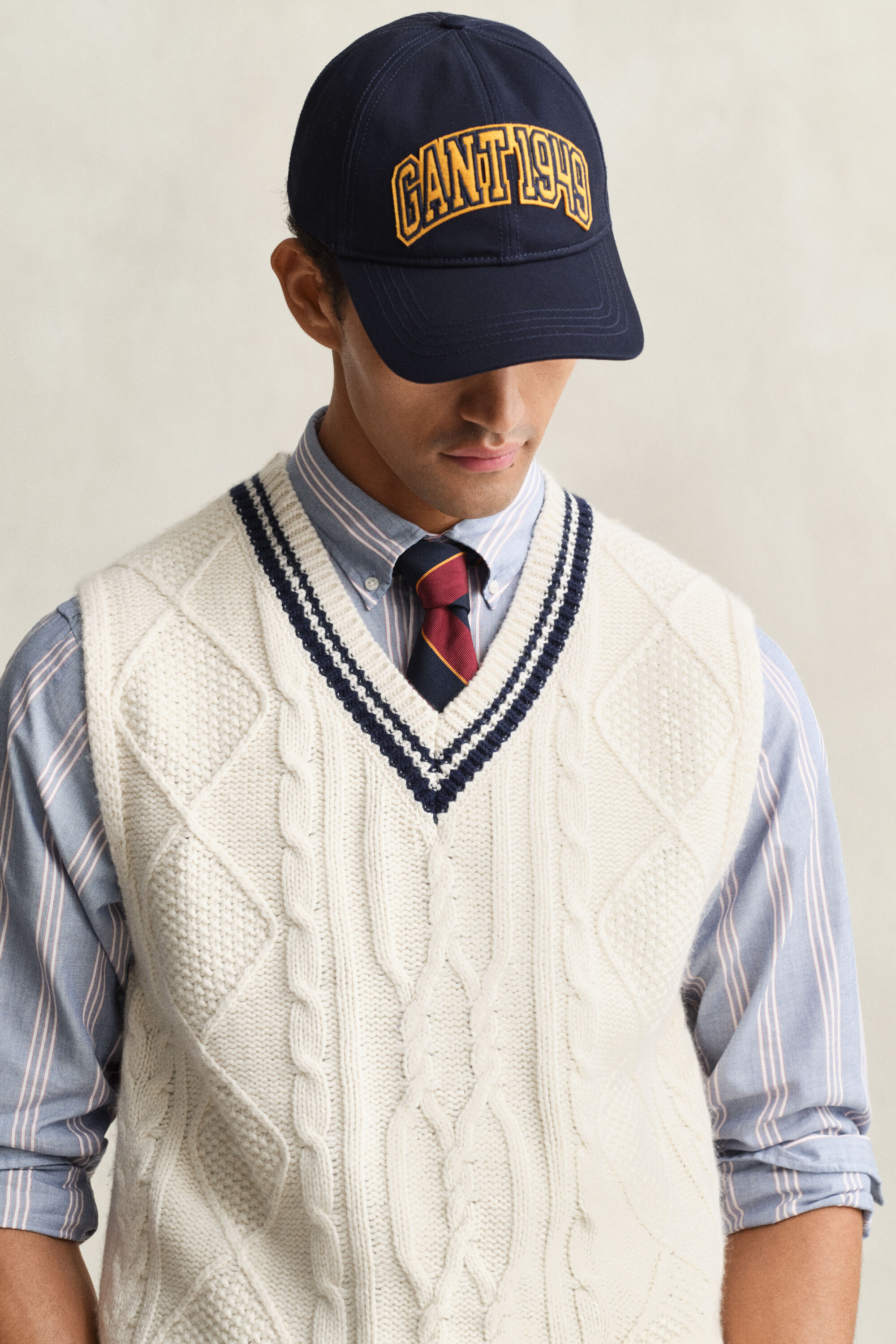 Kabelstickad slipover