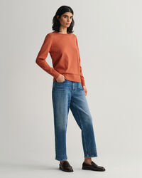 Tunn crew neck bomullstr&ouml;ja