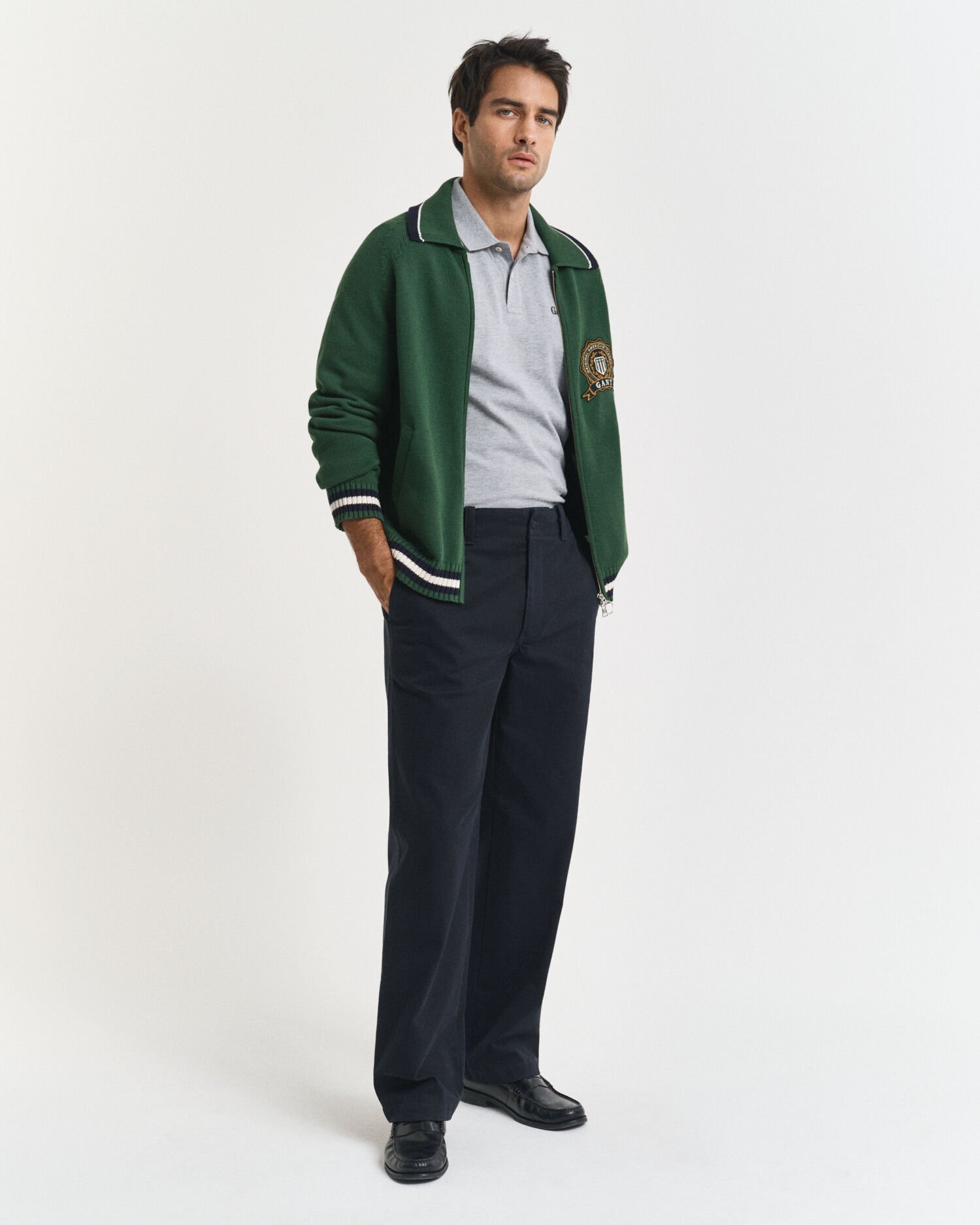 Pikétröja med GANT-logotyp