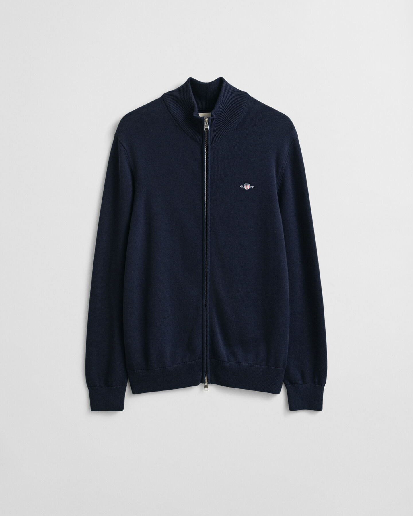 Casual Cotton kofta med dragkedja