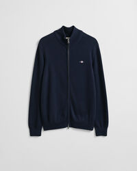 Casual Cotton kofta med dragkedja