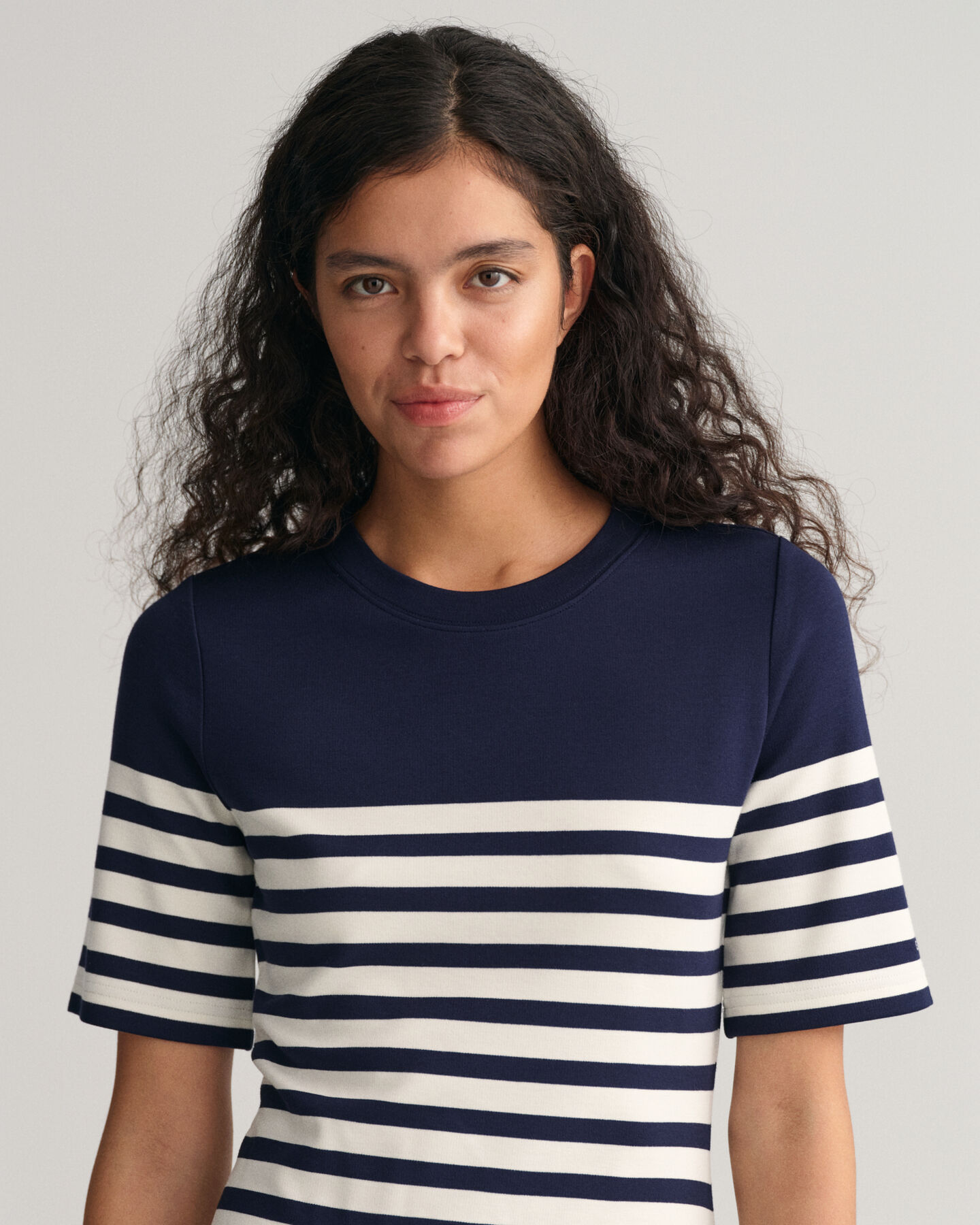 Randig T-shirtklänning