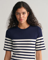 Randig T-shirtklänning