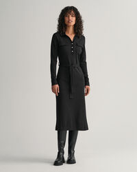 Slim fit pik&eacute;kl&auml;nning i jersey