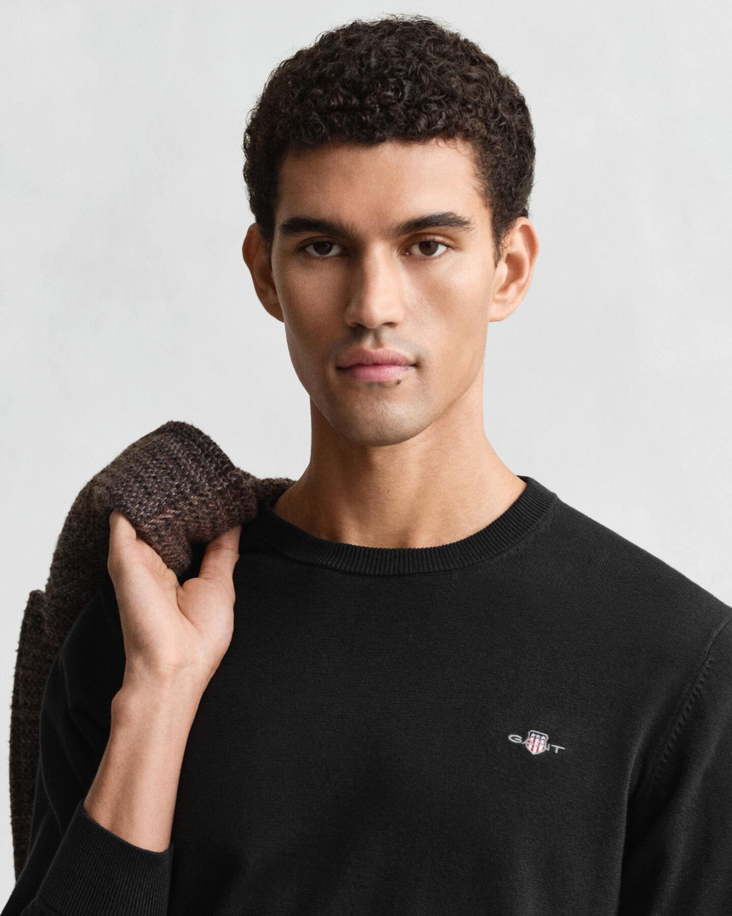 Klassisk rundhalsad bomullströja