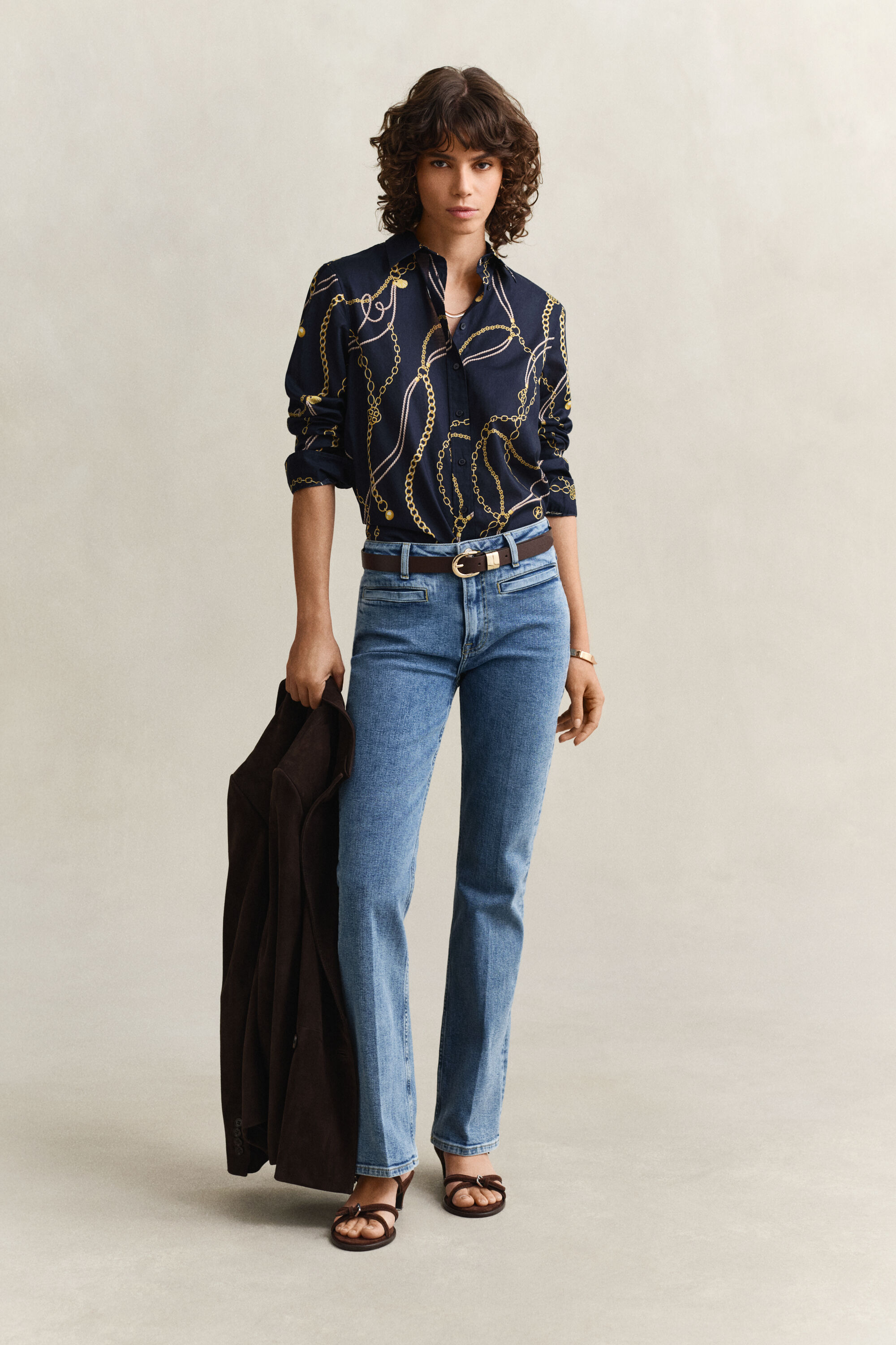 Skjorta i bomullsvoile