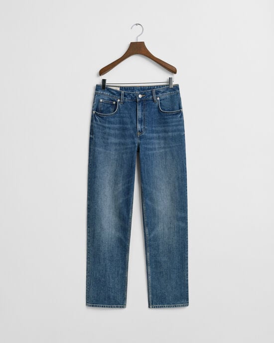 Stretchjeans med raka ben