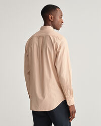 Regular Fit Poplinskjorta med mellanbreda r&auml;nder