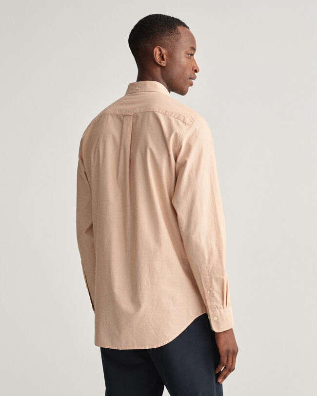 Regular Fit Poplinskjorta med mellanbreda r&auml;nder