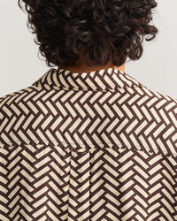 Relaxed fit Geometric skjorta