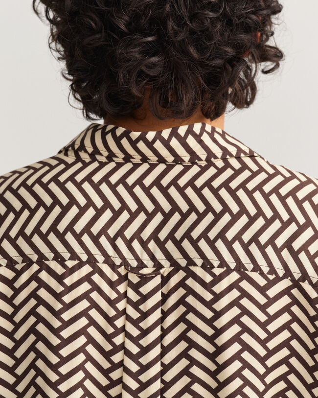 Relaxed fit Geometric skjorta