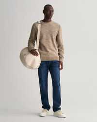 Crew neck tr&ouml;ja med tvinnat garn