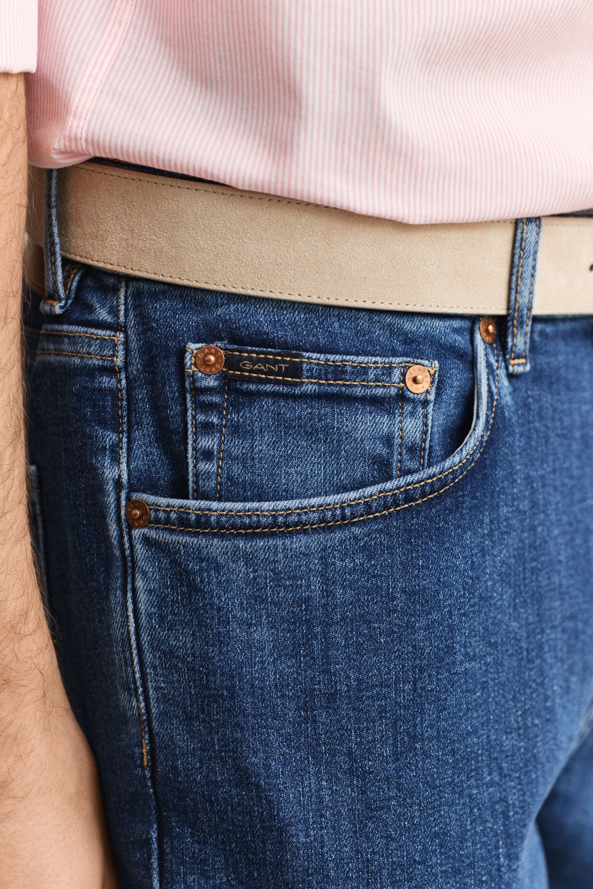 Slim fit jeans i stilren tvätt