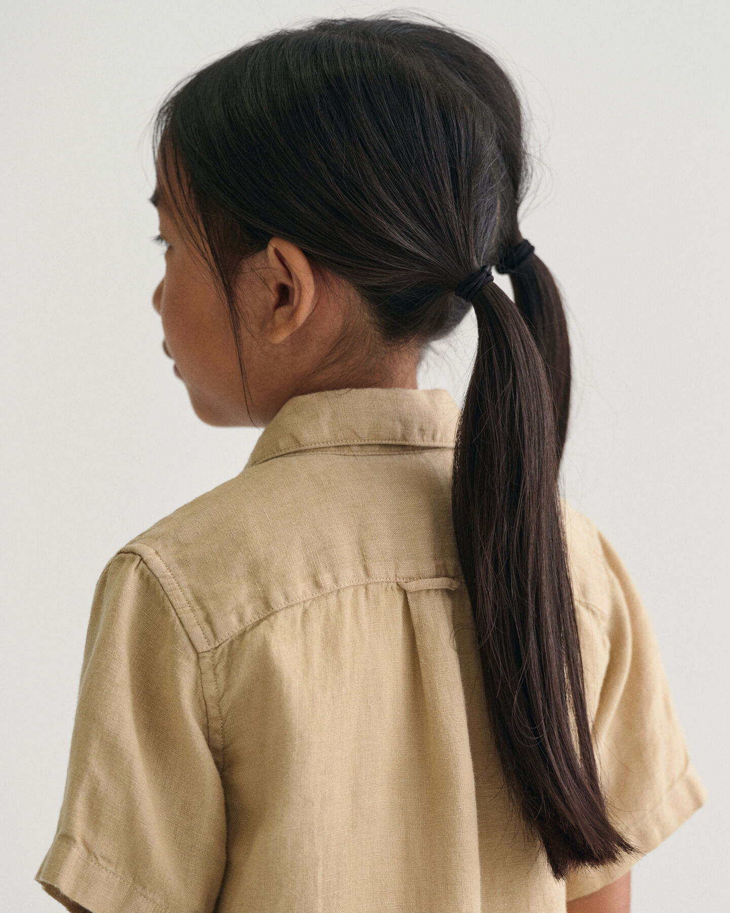 Kids kort&auml;rmad linneskjorta