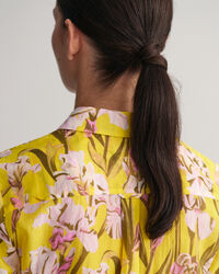 Regular fit Iris Print skjorta i bomull och silke