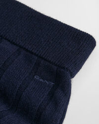 Bredribbad kjol i ull