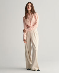 Regular fit randig linneskjorta