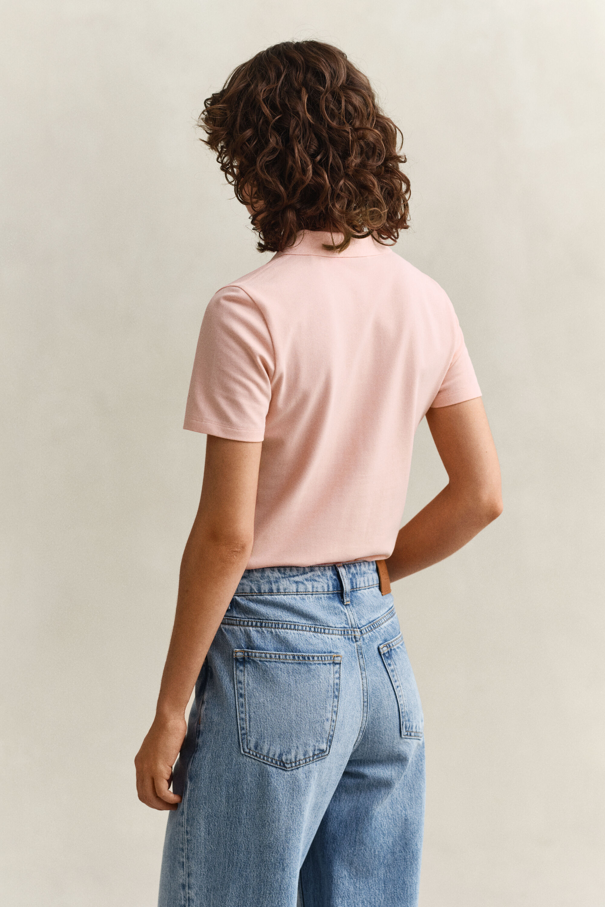 Slim fit pikétröja