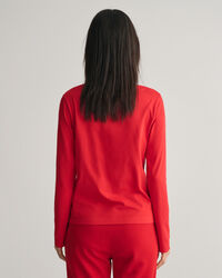 G långärmad T-shirt med rund hals