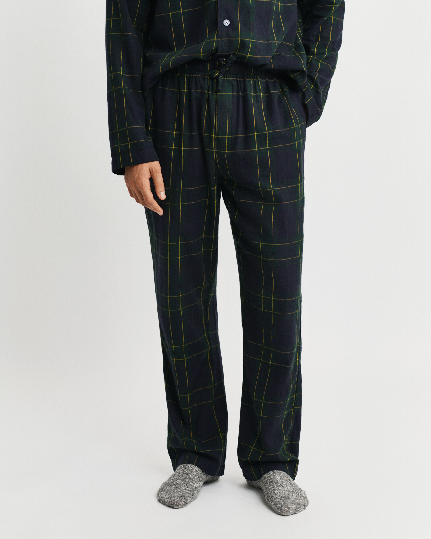 Rutig flanellpyjamas i presentförpackning