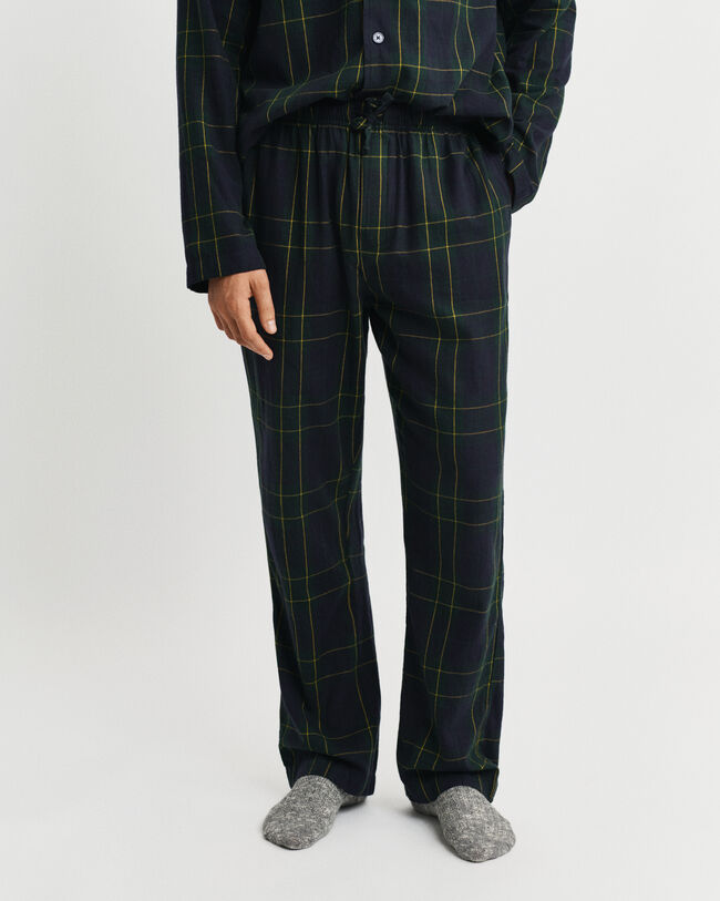 Rutig flanellpyjamas i presentförpackning