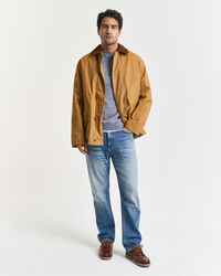 Rundhalsad tröja i ullmouliné