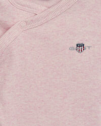 Baby Shield ribbstickad omlottbody