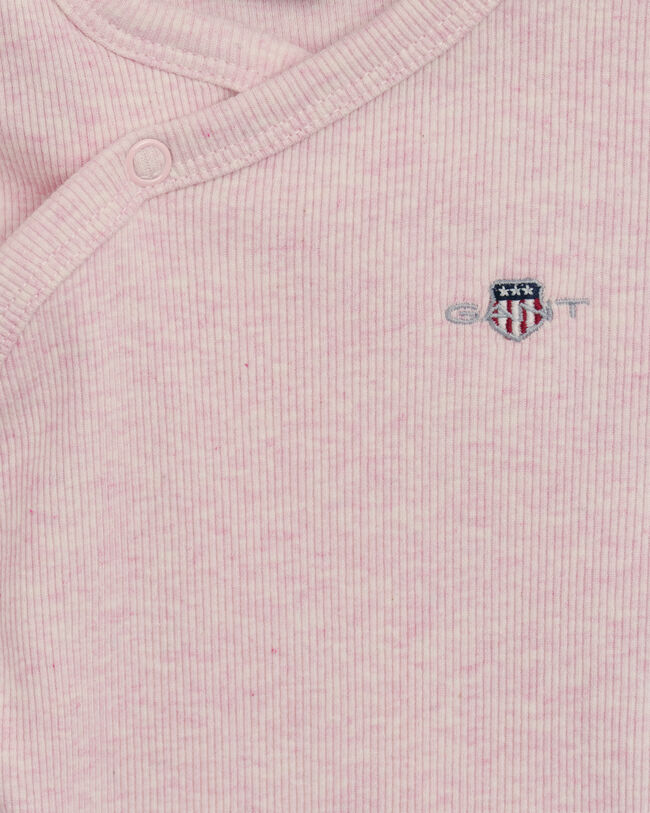 Baby Shield ribbstickad omlottbody