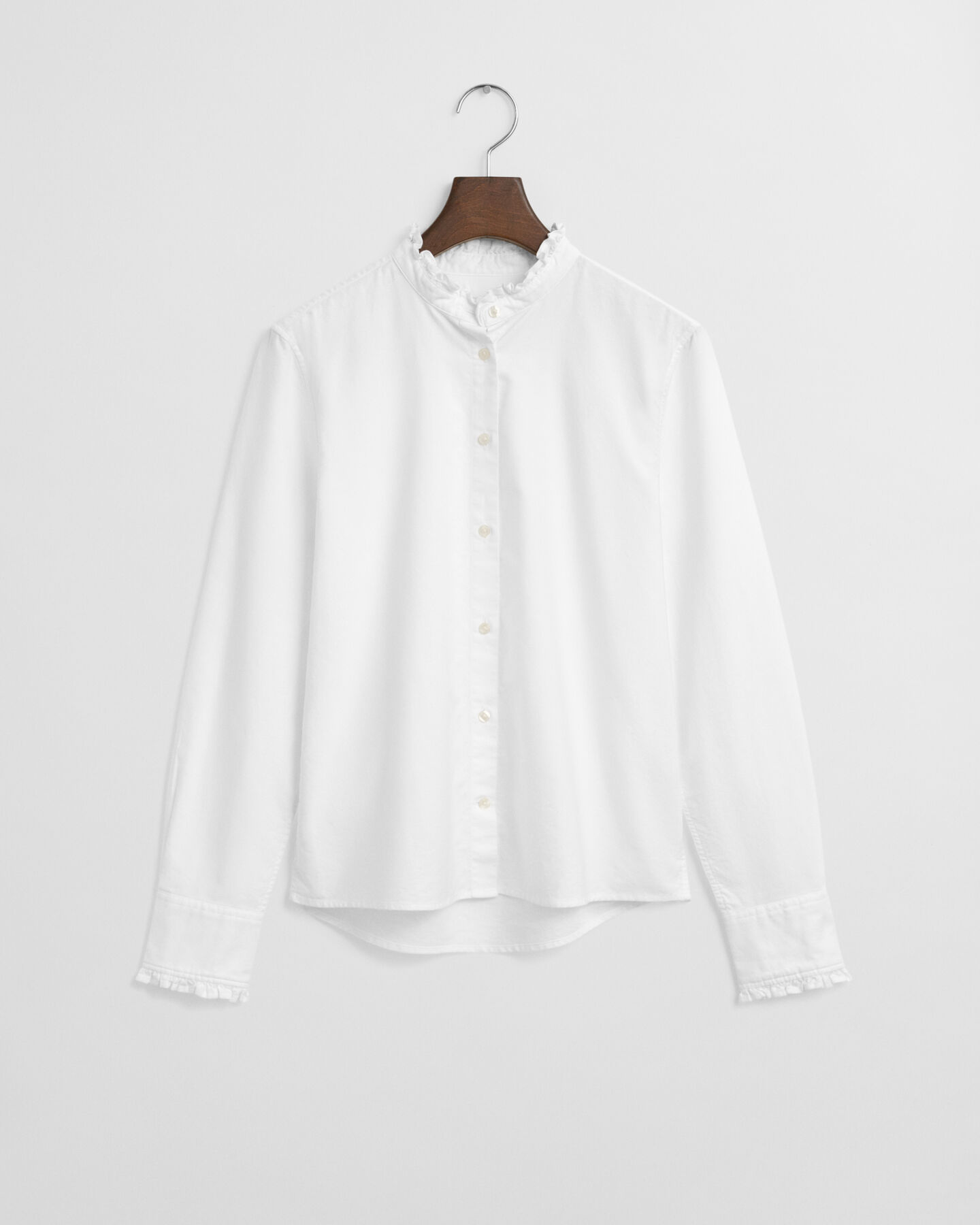 Klassisk oxfordblus med volang