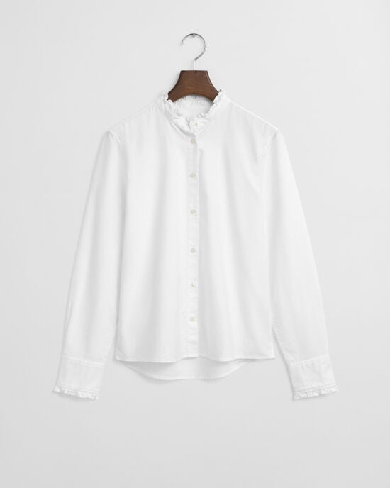 Klassisk oxfordblus med volang