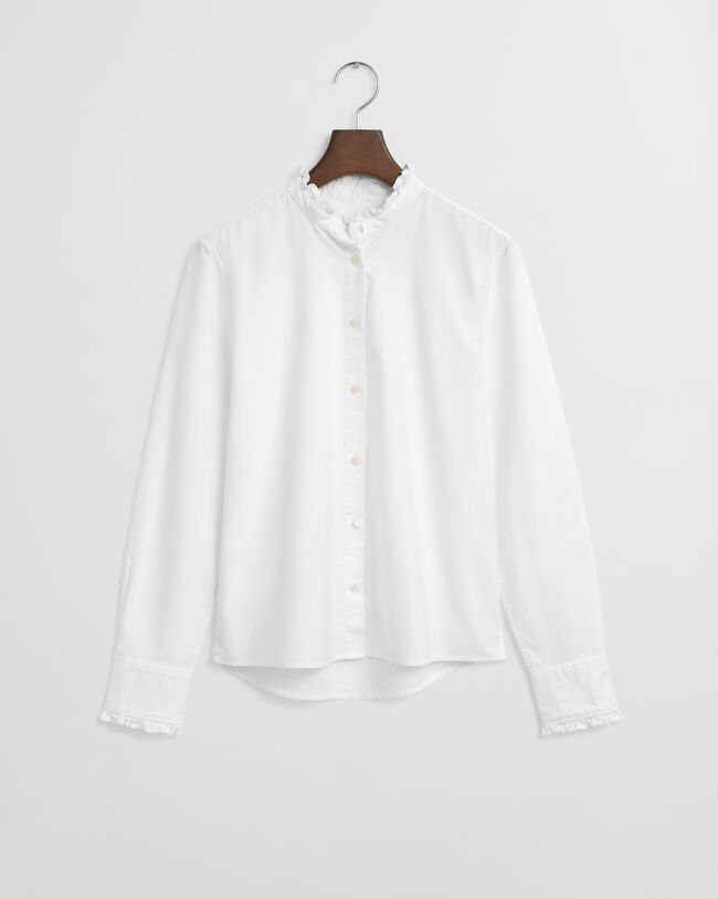 Klassisk oxfordblus med volang