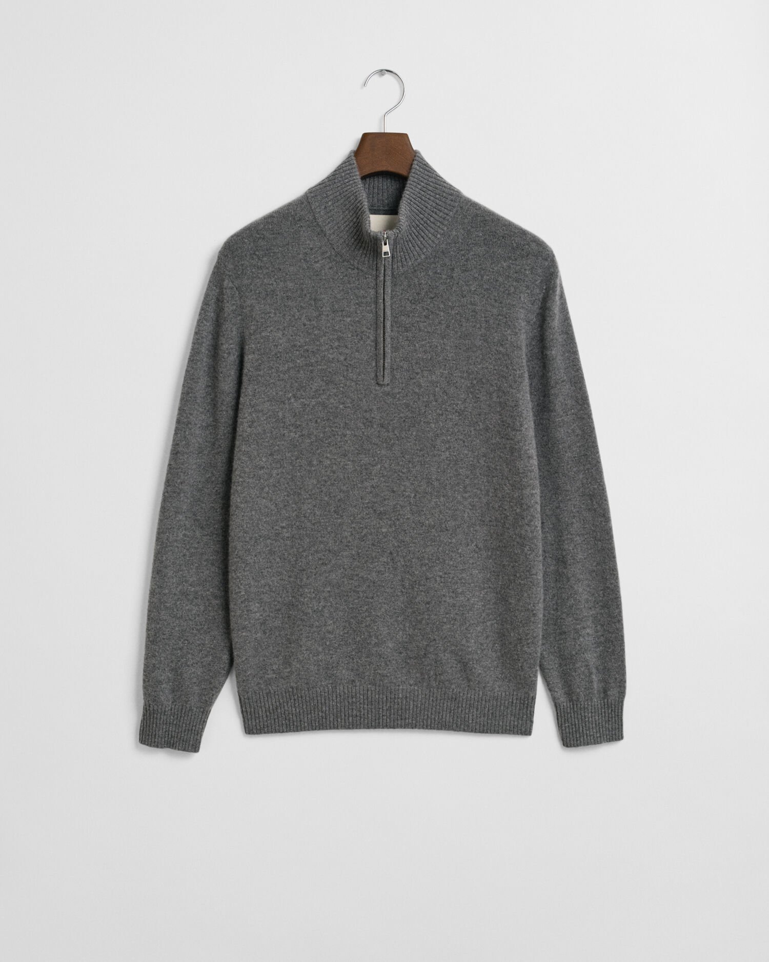 Kashmirtröja med half-zip