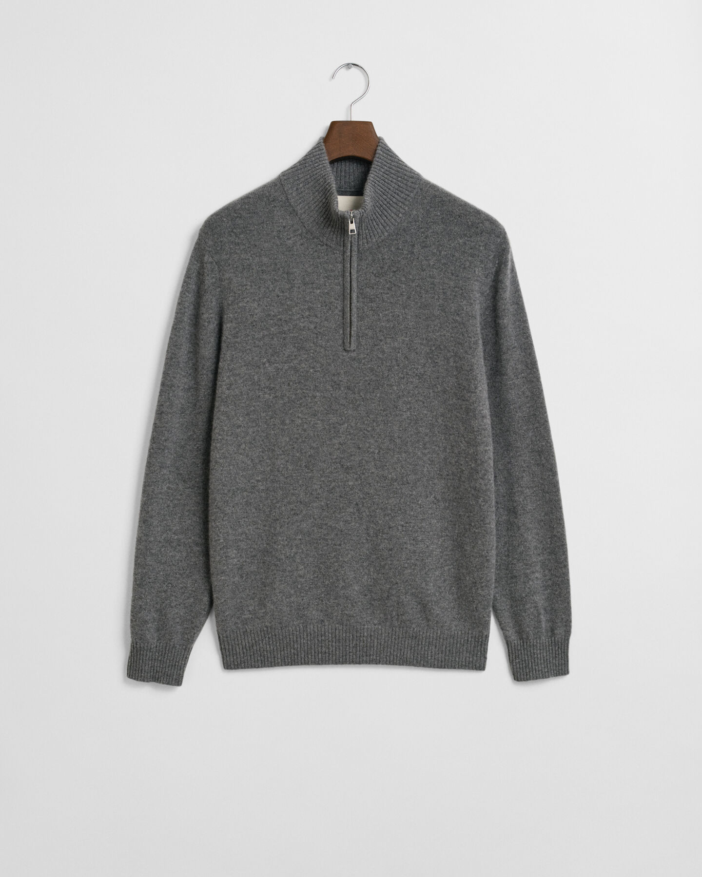Kashmirtröja med half-zip
