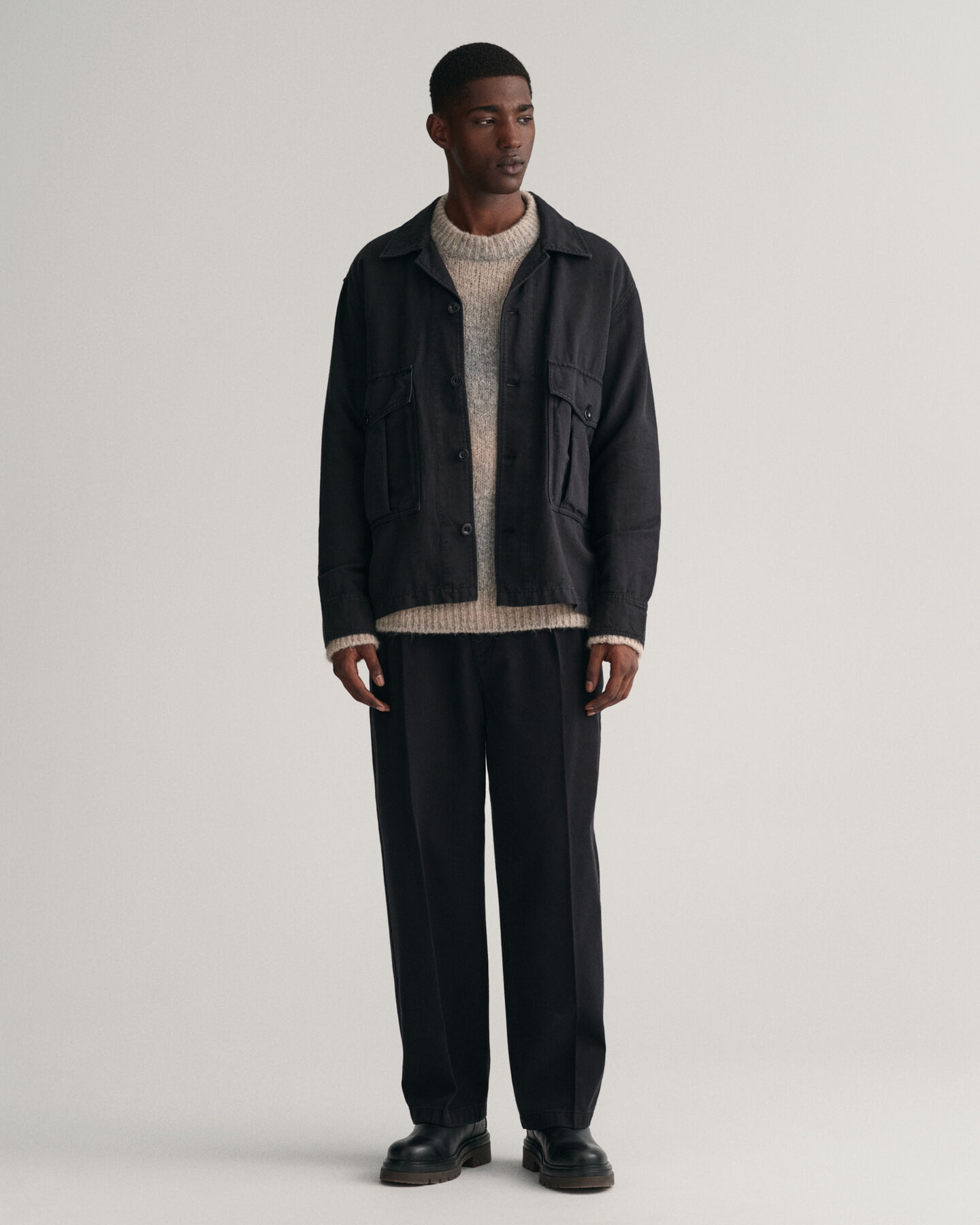 Twillchinos med pressveck