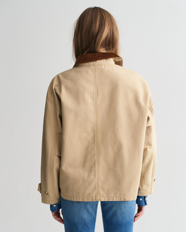 Tvättad workwearjacka