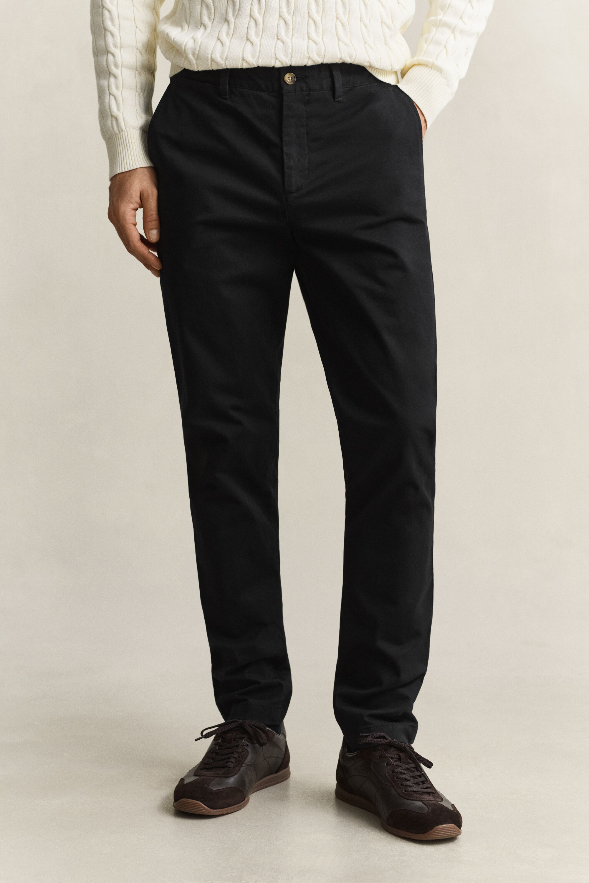 Klassiska chinos med slim fit