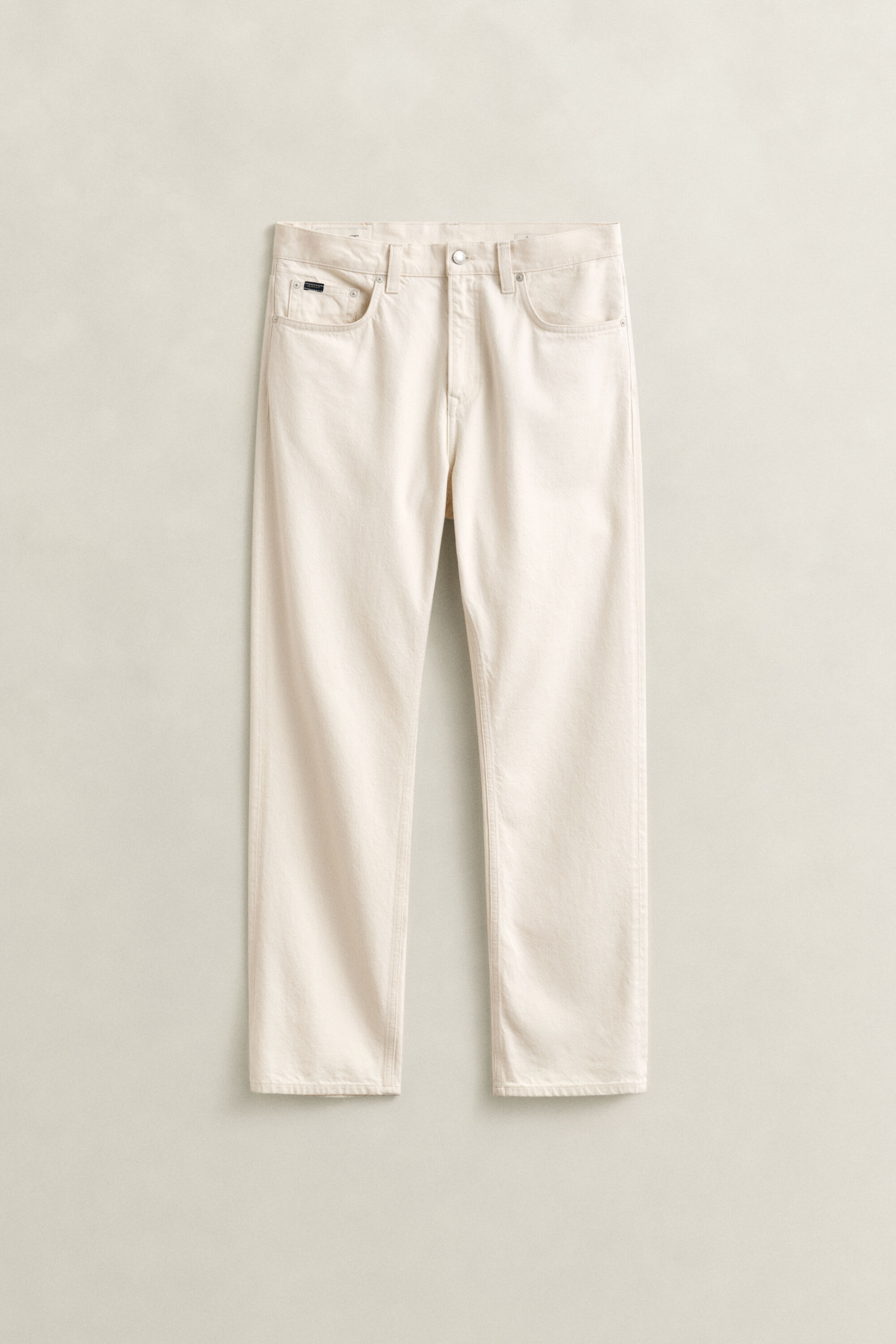 Straight fit jeans i écru