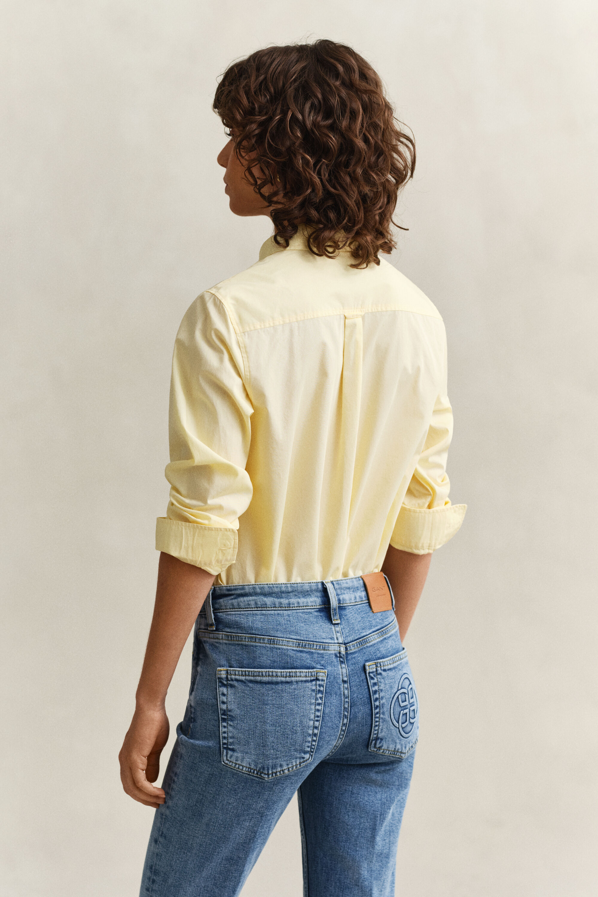 Regular fit klassisk poplinskjorta