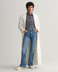 Regular fit Chain Print skjorta i bomullsvoile