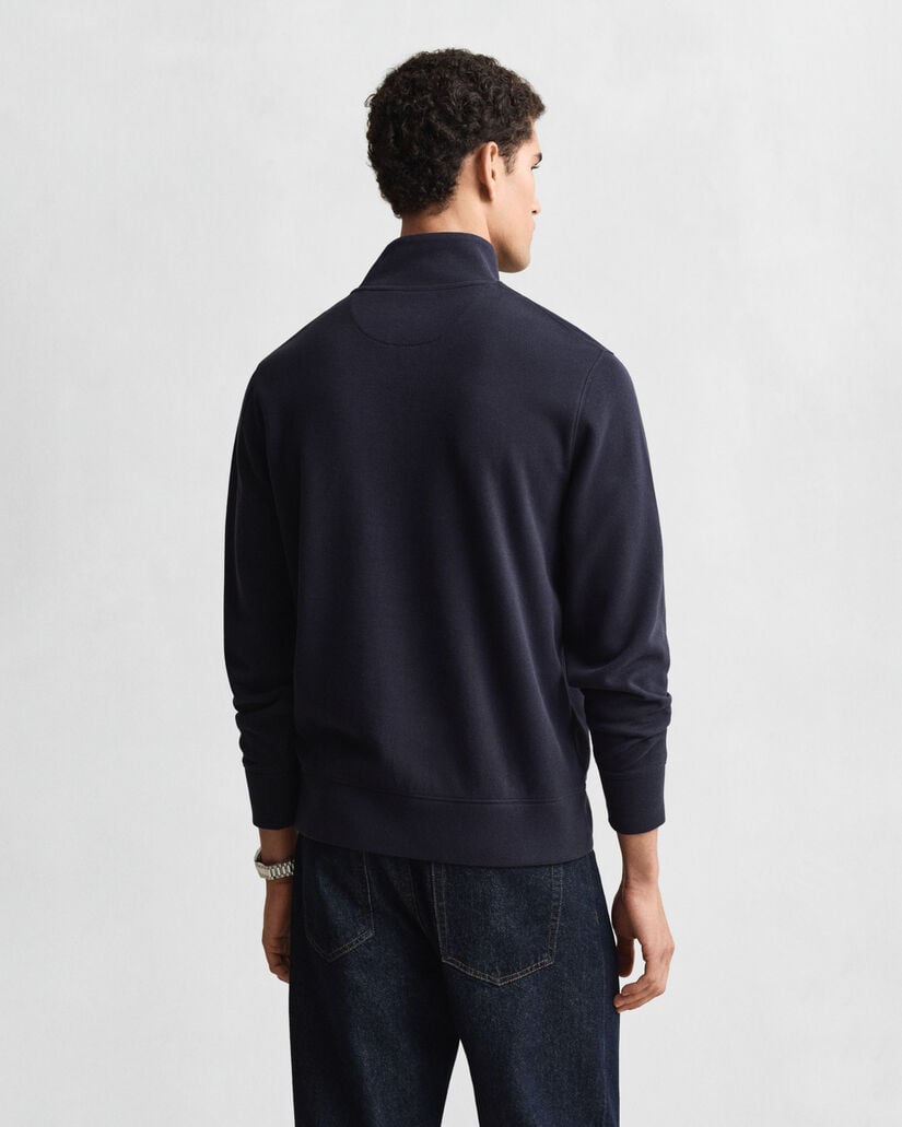 Sacker Rib sweatshirt med half-zip