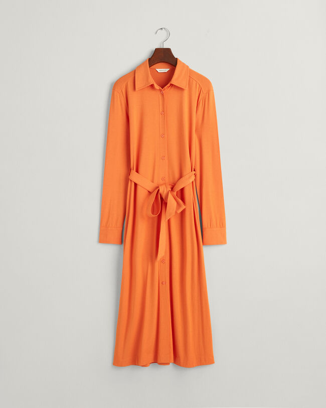 Slim fit skjortkl&auml;nning i jersey